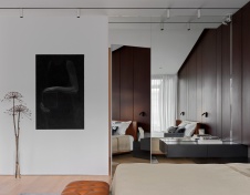 Фото интерьера спальни квартиры в стиле минимализм