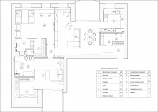 Планировка квартиры на мансардном этаже реконструированного дома.