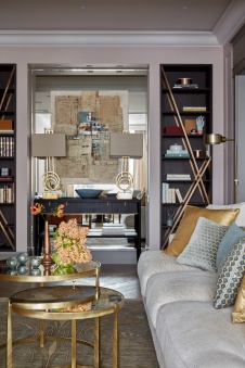 Фото интерьера гостиной квартиры в американском стиле