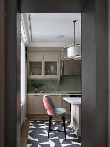 Фото интерьера кухни квартиры в американском стиле