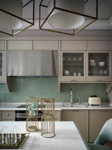 Фото интерьера кухни квартиры в американском стиле