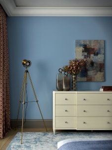 Фото интерьера спальни квартиры в американском стиле