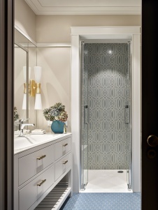 Фото интерьера санузла квартиры в американском стиле