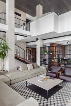 Фото интерьера гостиной дома в стиле минимализм