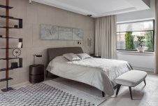 Фото интерьера спальни дома в стиле минимализм