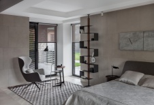 Фото интерьера спальни дома в стиле минимализм