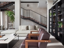 Фото интерьера гостиной дома в стиле минимализм