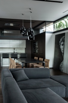 Фото интерьера гостиной дома в стиле минимализм