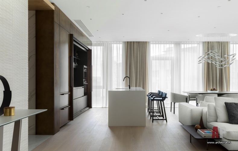 Фото интерьера гостиной квартиры в стиле минимализм