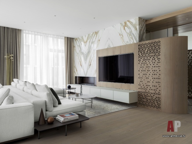 Фото интерьера зоны отдыха квартиры в стиле минимализм