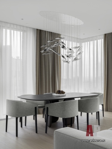 Фото интерьера столовой квартиры в стиле минимализм