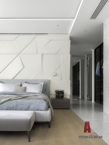 Фото интерьера спальни квартиры в стиле минимализм