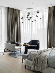 Фото интерьера спальни квартиры в стиле минимализм