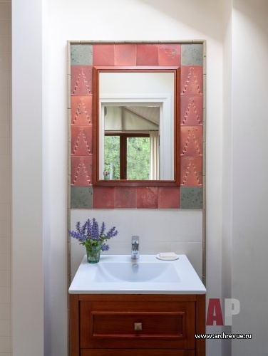 Фото интерьера санузла дома в стиле фьюжн