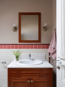 Фото интерьера санузла комнаты дома в стиле фьюжн