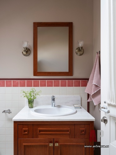 Фото интерьера санузла комнаты дома в стиле фьюжн