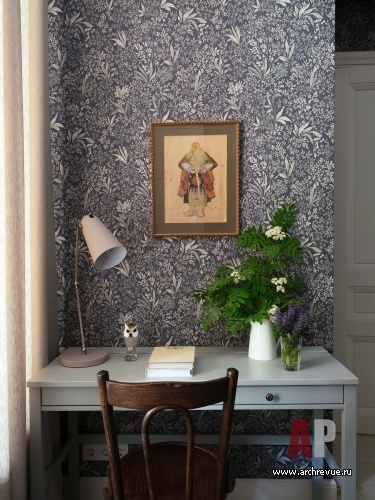 Фото интерьера кабинета дома в стиле фьюжн