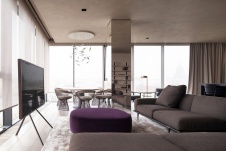 Фото интерьера гостиной квартиры в стиле минимализм