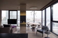 Фото интерьера гостиной квартиры в стиле минимализм