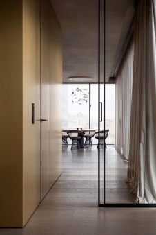 Фото интерьера столовой квартиры в стиле минимализм