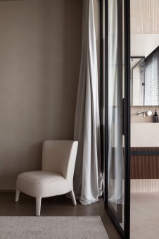 Фото интерьера спальни квартиры в стиле минимализм