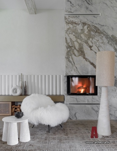 Фото интерьера каминной дома в средиземноморском стиле