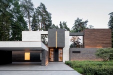 Фото фасада дома в стиле минимализм