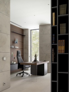Фото интерьера кабинета дома в стиле минимализм