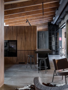 Фото интерьера кухни дома в стиле минимализм