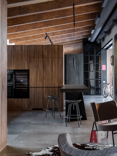 Фото интерьера кухни дома в стиле минимализм