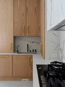 Фото интерьера кухни дома в стиле фьюжн