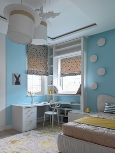 Фото интерьера детской дома в стиле фьюжн 