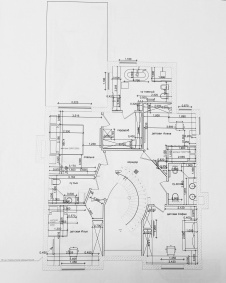 План второго этажа трехэтажного семейного дома. Общая площадь – 300 кв. м.