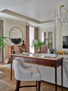 Фото интерьера гостиной дома в американском стиле