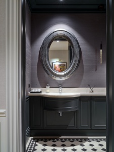 Фото интерьера гостевого санузла дома в американском стиле