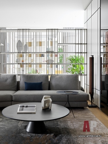 Фото интерьера гостиной квартиры в стиле минимализм