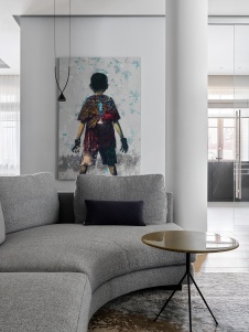 Фото интерьера гостиной квартиры в стиле минимализм