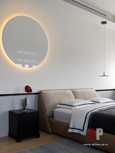 Фото интерьера спальни квартиры в стиле минимализм