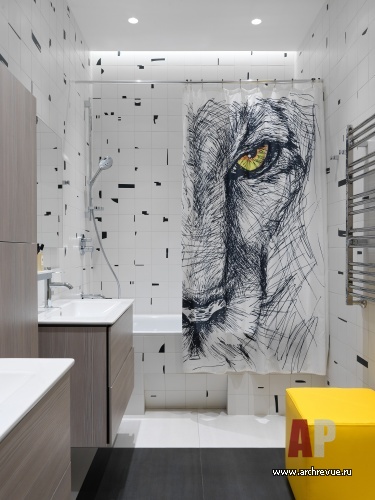 Фото интерьера санузла квартиры в стиле минимализм