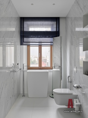 Фото интерьера гостевого санузла квартиры в стиле минимализм