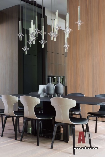 Фото интерьера столовой дома в стиле минимализм 