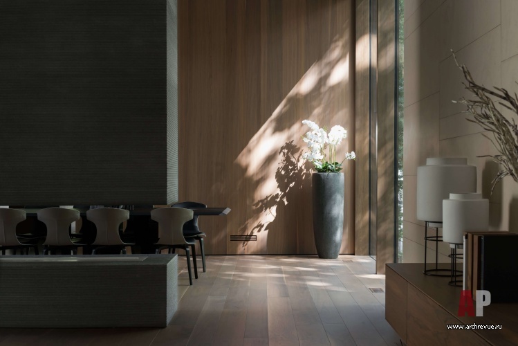 Фото интерьера столовой дома в стиле минимализм 