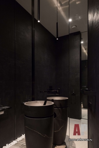 Фото интерьера санузла дома в стиле минимализм