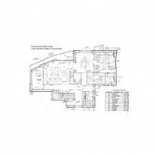 План первого этажа трехэтажного современного дома в Крыму. Общая площадь – 600 кв. м.