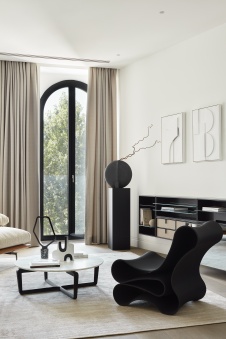 Фото интерьера гостиной квартиры в стиле фьюжн