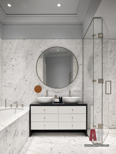 Фото интерьера санузла квартиры в стиле фьюжн