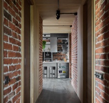 Фото интерьера коридора квартиры в стиле лофт 