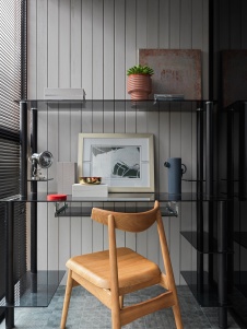 Фото интерьера кабинета квартиры в стиле лофт 