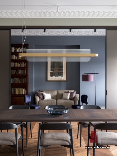 Фото интерьера кабинета квартиры в стиле фьюжн 