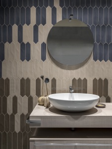 Фото интерьера гостевого санузла квартиры в стиле фьюжн